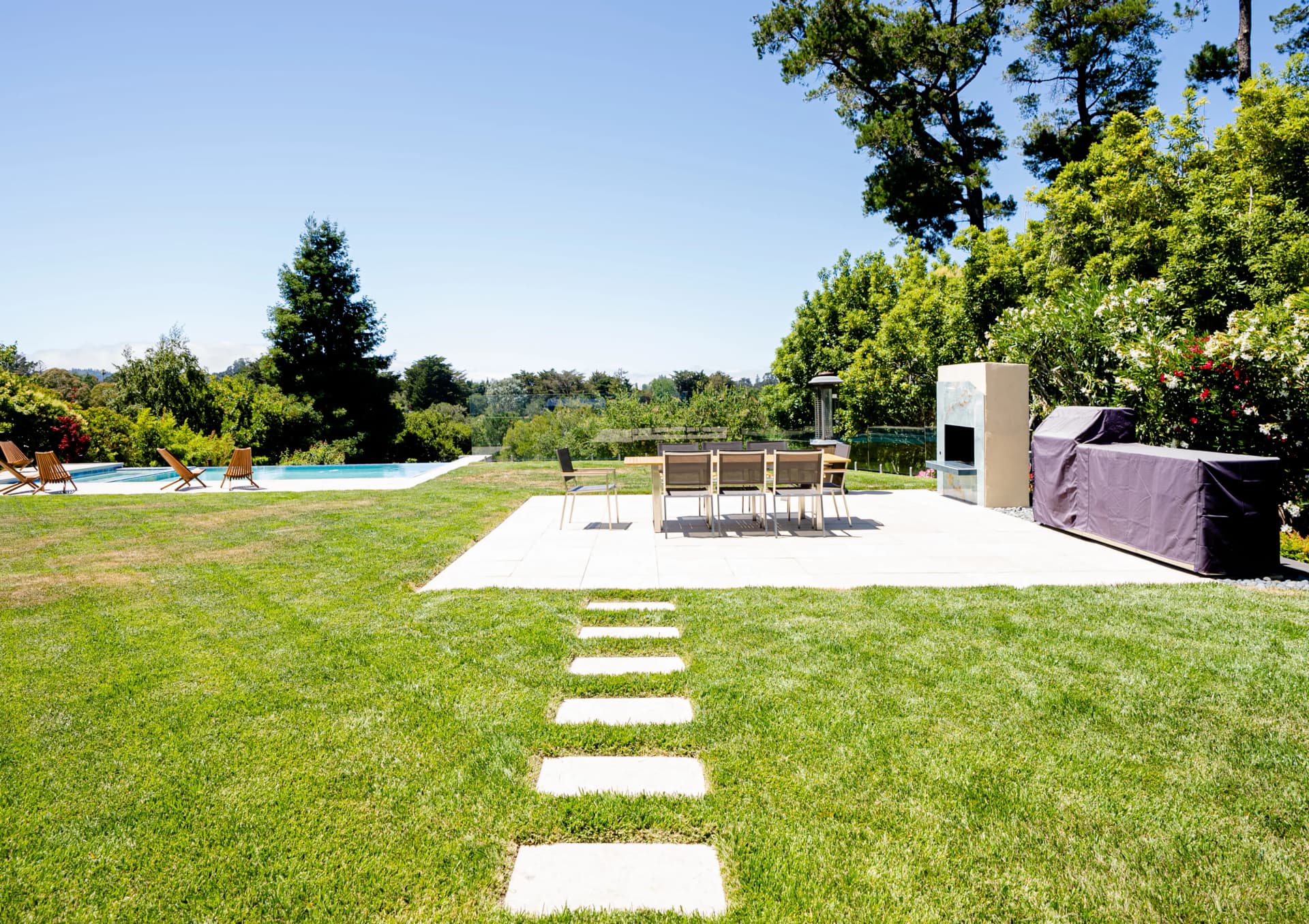 Before: Outdoor Kitchen & Seating Area