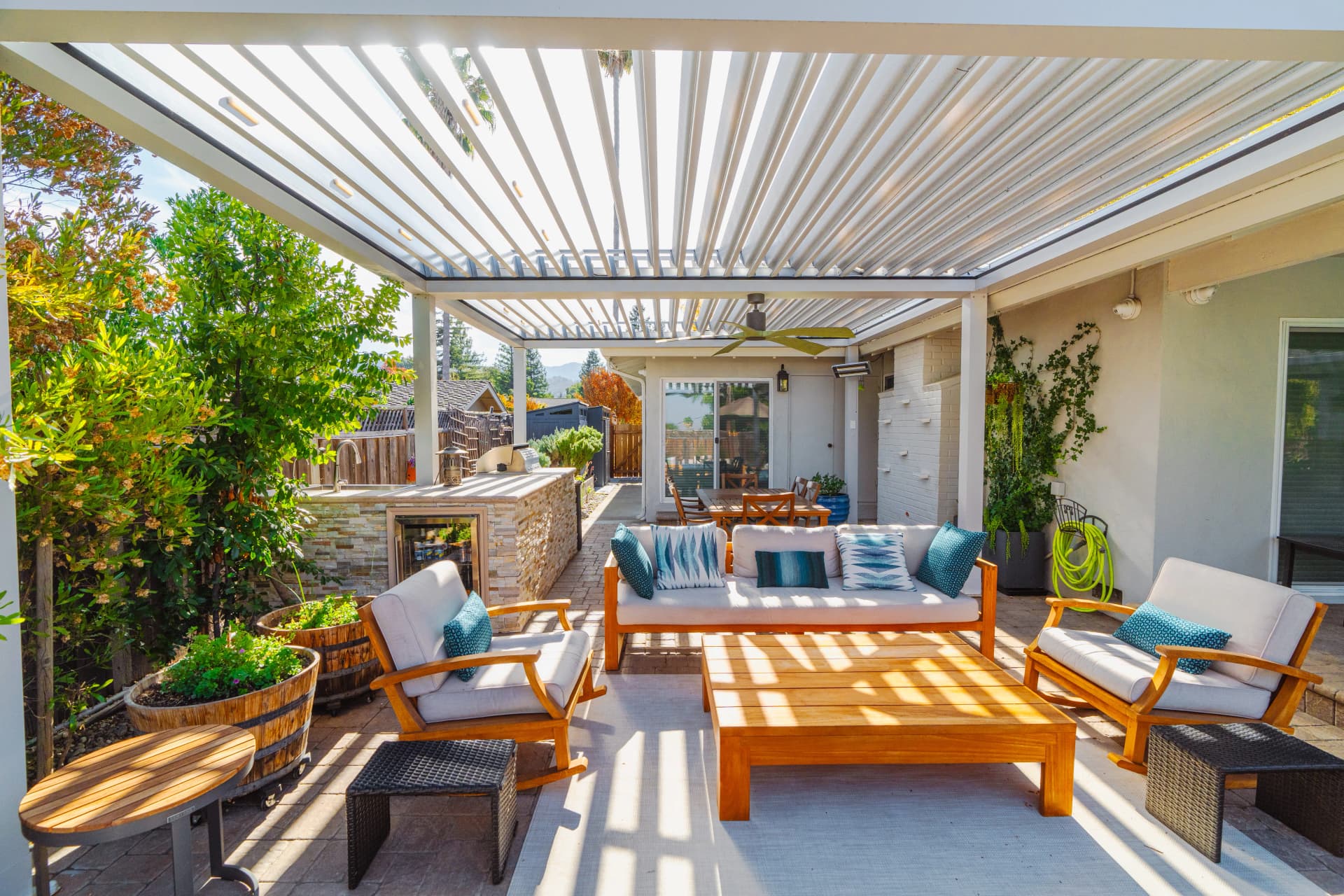 South San Jose - Permanent Shade Solution - San Jose Residence